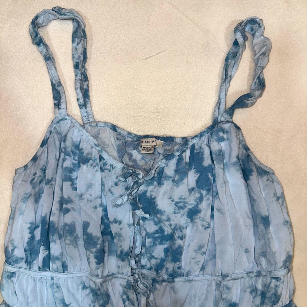 American Eagle Blue Tie Die dress